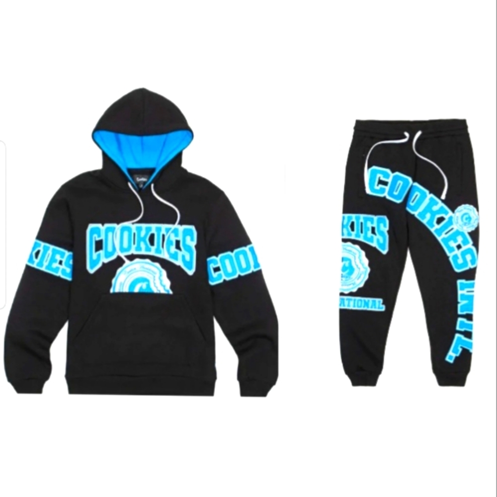 Cookies Mens "Double Up" 2pc Sweatsuit 2XL/XXL EUC